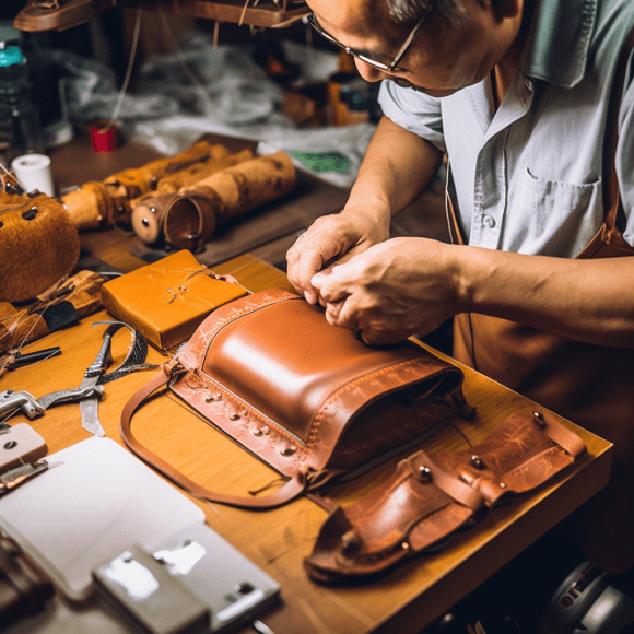 Quality craftsmanship in making handbags